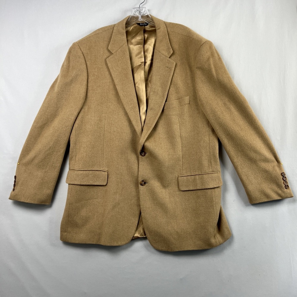 Daniel Gray Sport Coat Jacket Grand Luxe 100% Camel Hair Blazer Men 46L Tan